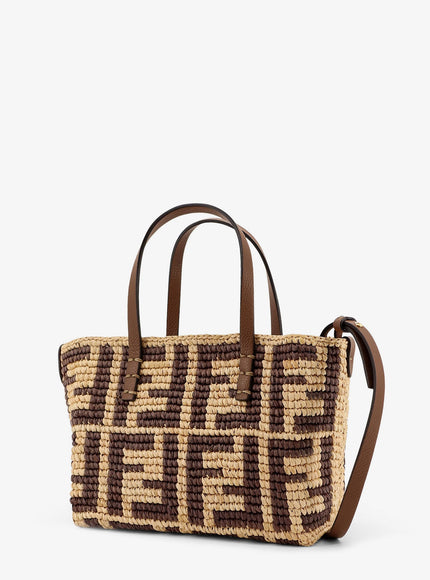 Fendi Mini Roll Ff Jacquard Fabric Crossbody Bag