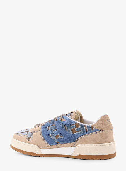 Fendi Suede Sneakers With Ff Inserts
