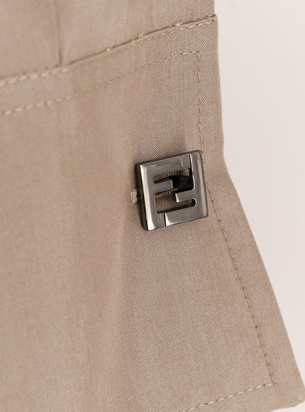 Fendi Cotton And Silk Chemisiere Dress