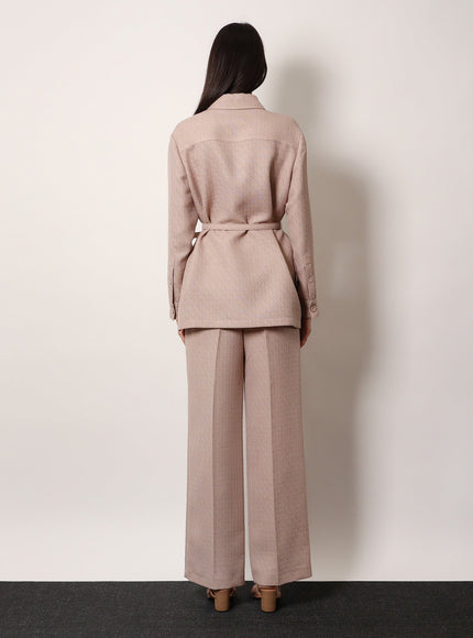 Fendi Ff Diagonal 3D Wool Blazer