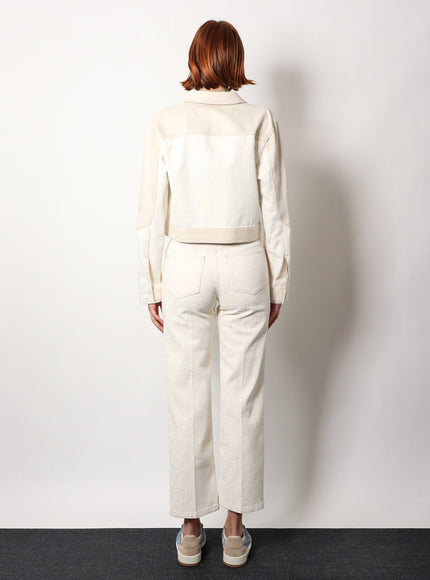 Fendi Ff Off White Denim Jacket
