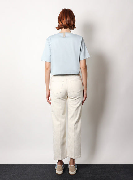 Fendi Ff Off White Denim Trouser