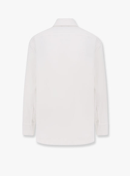 Fendi Denim Jacket With Stitched Profiles And Ff Logo