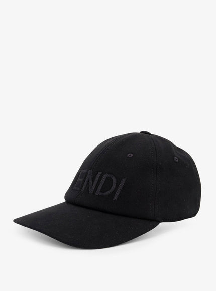 Fendi Stretch Cotton Baseball Hat With Logo Embroidery