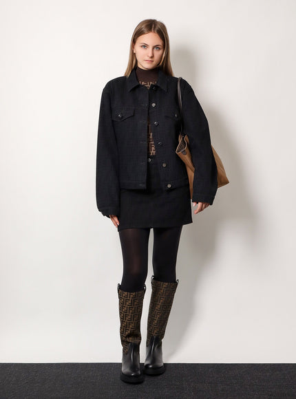 Fendi Cotton Sweater With Ff Motif