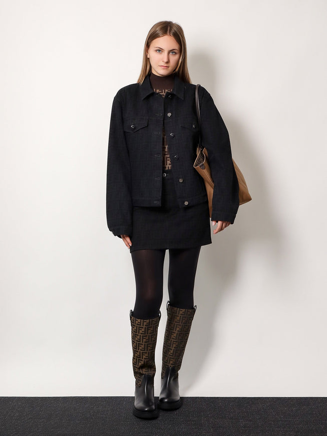 Fendi Cotton Sweater With Ff Motif