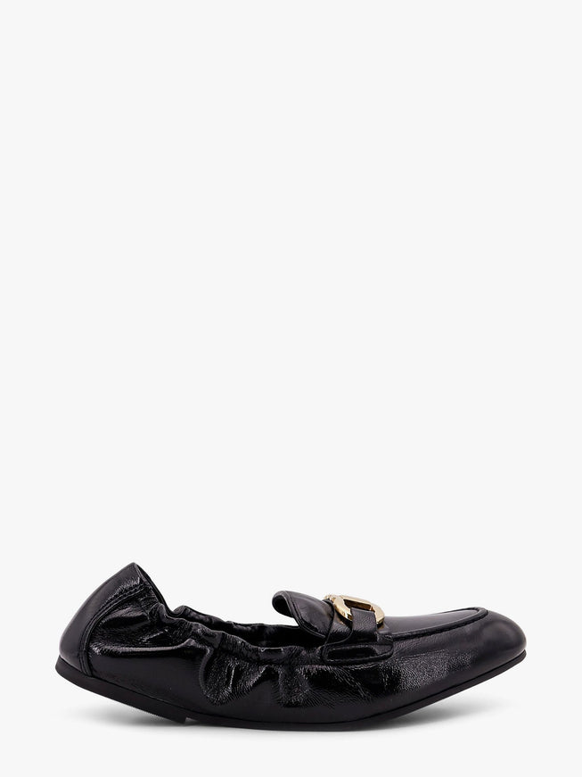 Ferragamo Jodie Deconstructed Leather Loafer Nero