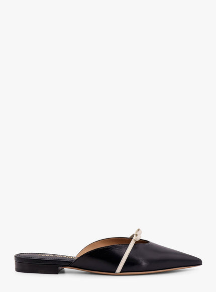 Ferragamo Giulye Leather Mule Nero