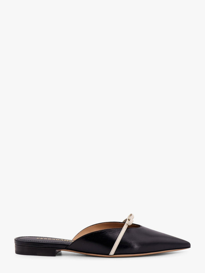 Ferragamo Giulye Leather Mule Nero