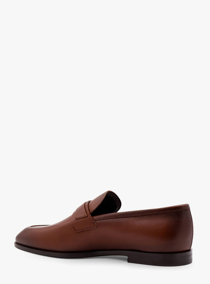 Ferragamo Florio Leather Loafer With Gancini Detail