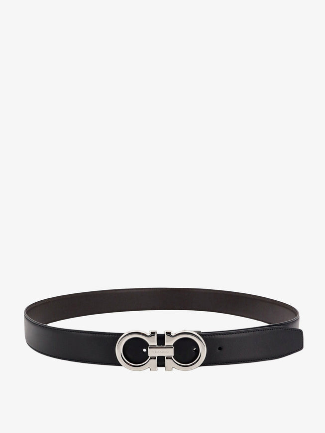 Ferragamo Leather Belt Nero
