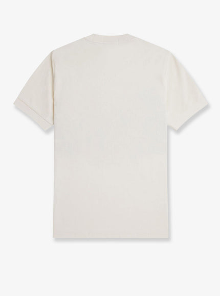 Fred Perry Cotton T-Shirt With Striped Motif
