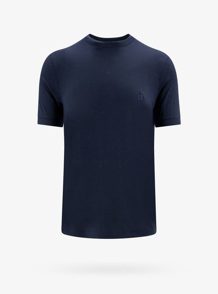 Giorgio Armani Viscose T-Shirt Blu