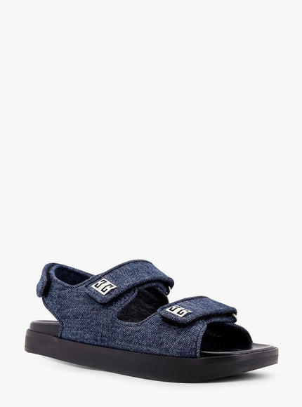 Givenchy Strap Flat Denim Sandals