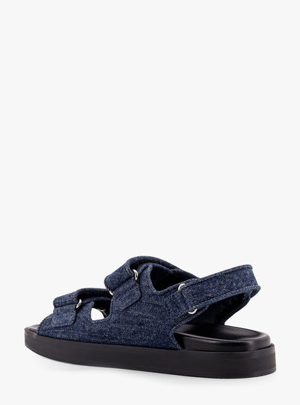 Givenchy Strap Flat Denim Sandals