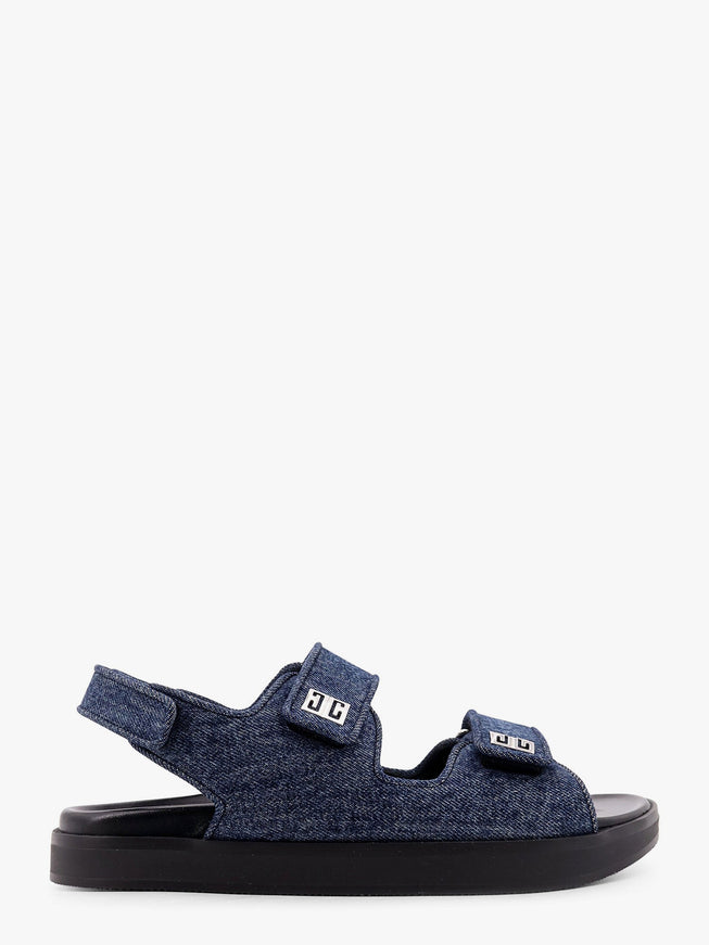 Givenchy Strap Flat Denim Sandals Blu
