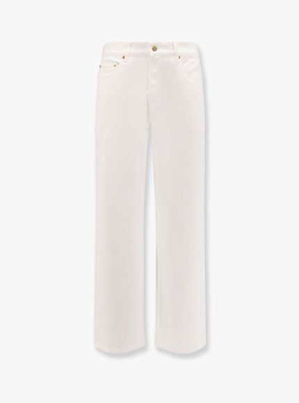 Golden Goose Deluxe Brand Skate White Denim Trouser Bianco