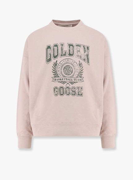 Golden Goose Deluxe Brand M's Nelson Organic Cotton With Frontal Logo Rosa