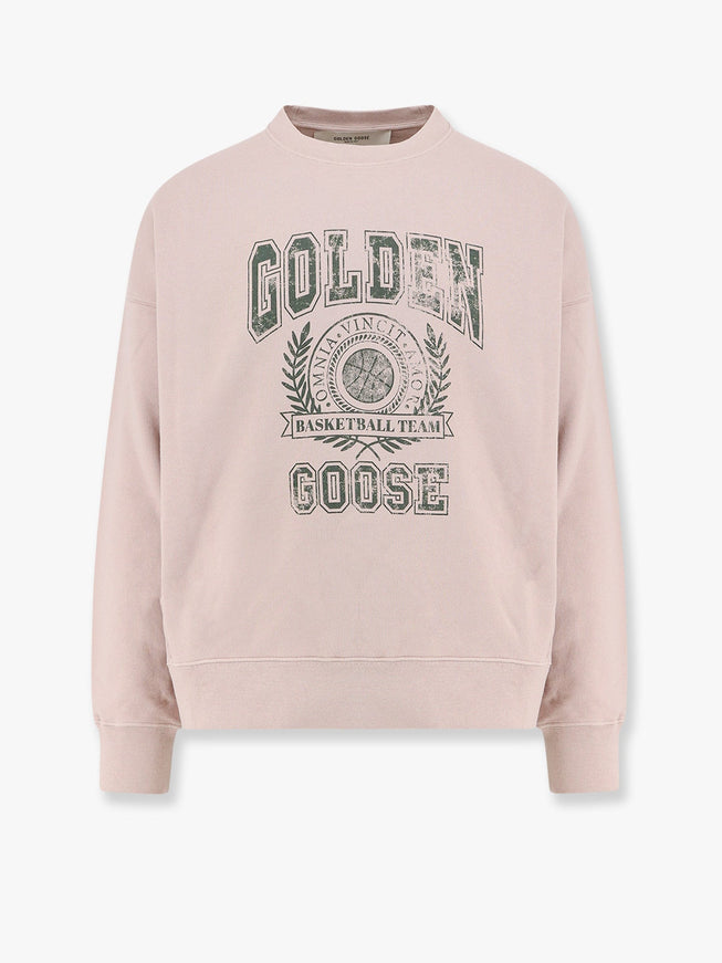 Golden Goose Deluxe Brand M's Nelson Organic Cotton With Frontal Logo Rosa