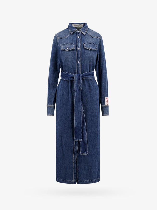 Golden Goose Deluxe Brand Dana Denim Chemisier Dress Blu