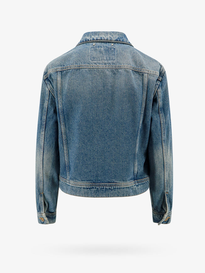 Golden Goose Deluxe Brand Denim Jacket With Embroidered Monogram