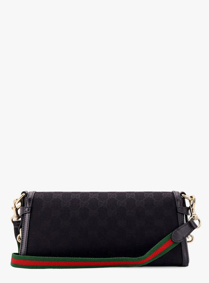 Gucci Original Gg And Leather Shoulder Bag