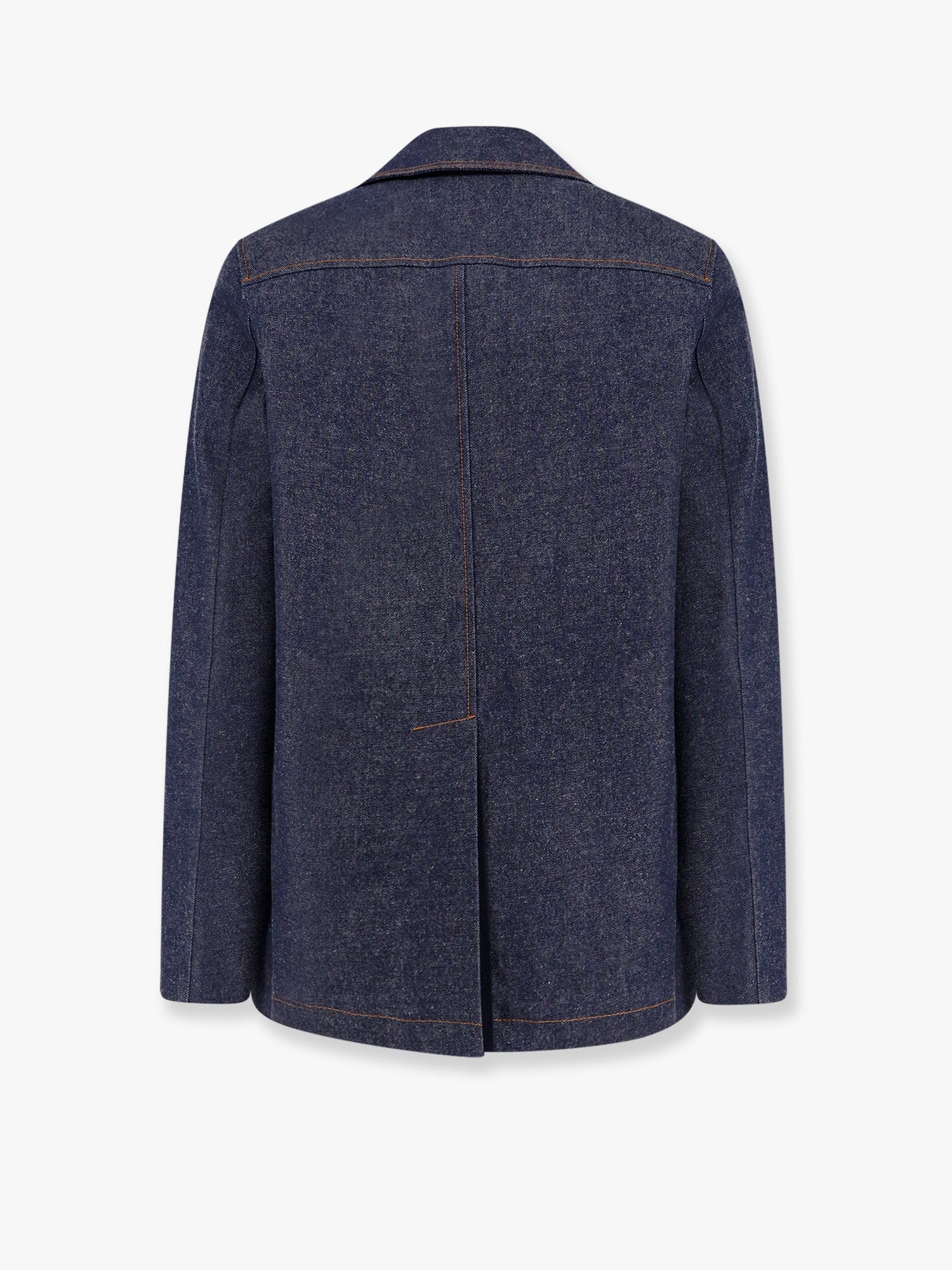 Gucci Denim Peacoat With Contrasting Stitching – Ellie Belle