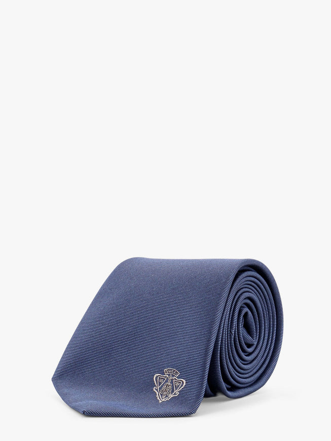 Gucci Silk Tie With Lord Detail Uni Blu