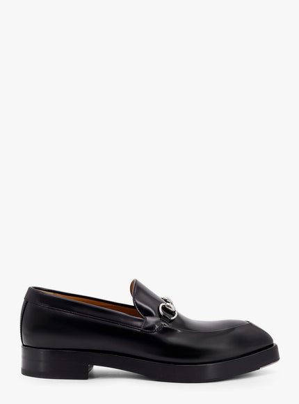 Gucci Leather Loafers With Horsebit Nero