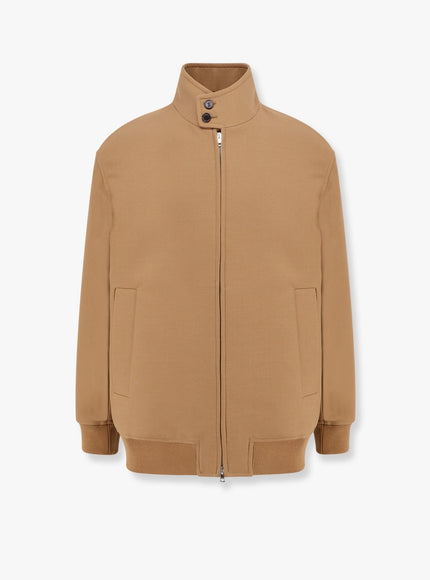 Gucci Wool Jacket With Gg Lining Beige