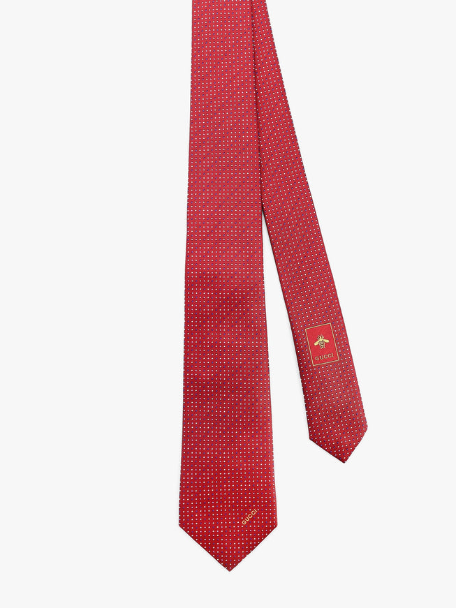 Gucci Silk Tie With Gudots Motif