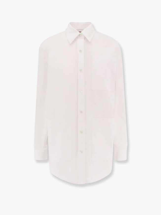 Gucci Oversize Cotton Shirt Bianco
