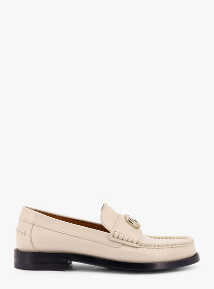 Gucci Leather Loafers Bianco