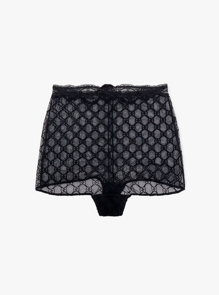 Gucci Lace Culottes With All-Over Gg Motif