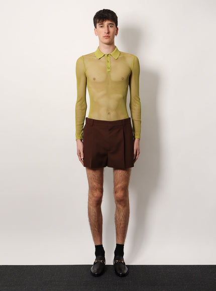 Gucci Perforated Polo Shirt