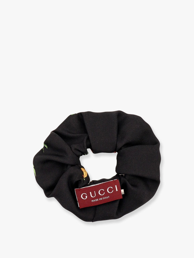 Gucci Silk Scrunchie With Iconic Floral Print