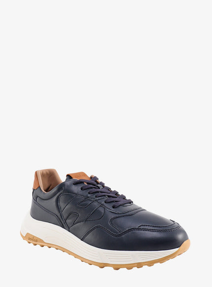 Hogan Leather Sneakers With Stitched Logo