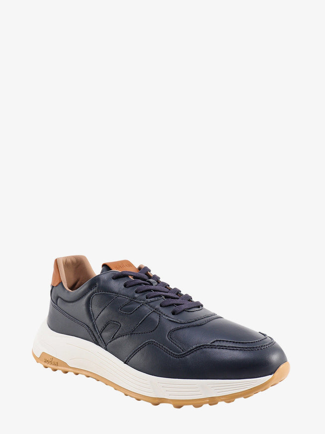 Hogan Leather Sneakers With Stitched Logo