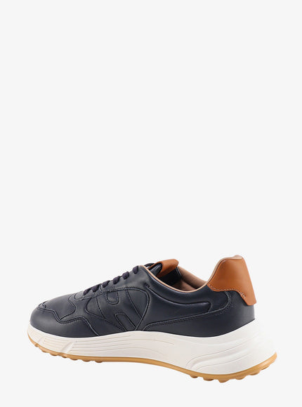 Hogan Leather Sneakers With Stitched Logo