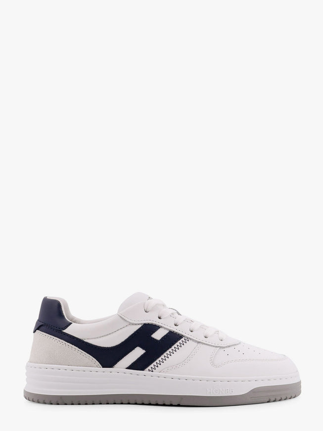 Hogan H630 Leather Sneakers With Contrasting Monogram Bianco