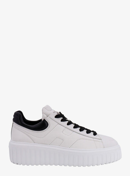Hogan H-Stripes Low-Top Leather Sneakers Bianco