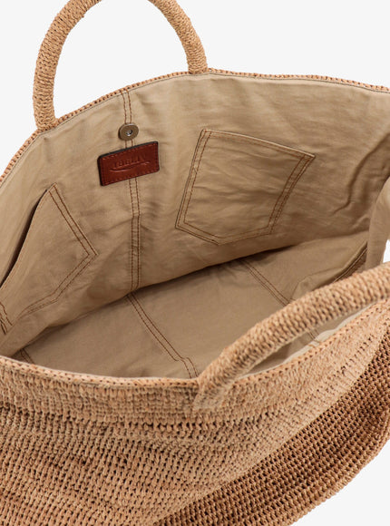 Ibeliv Vanilla Raffia Handbag