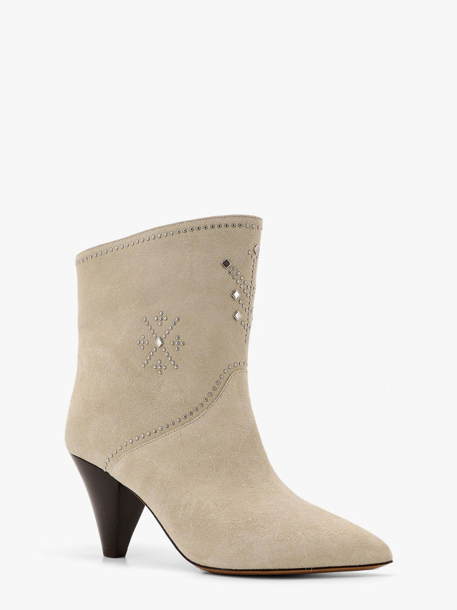 Isabel Marant Loline Suede Ankle Boots With Micro Studs