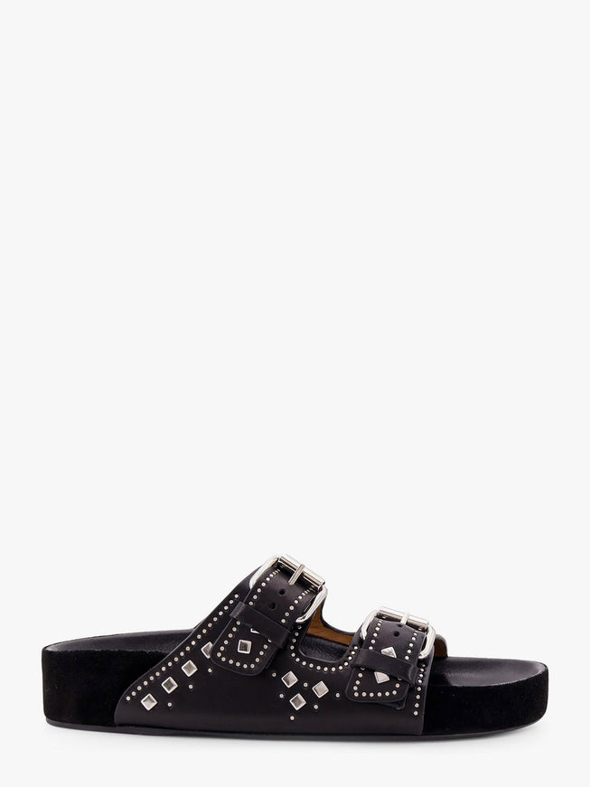 Isabel Marant Leather Sandals With All-Over Stud Detail Nero