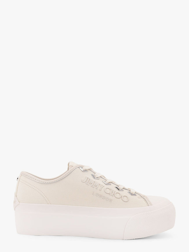 Jimmy Choo Palma Maxi Low-Top Canvas Sneakers With Plateau