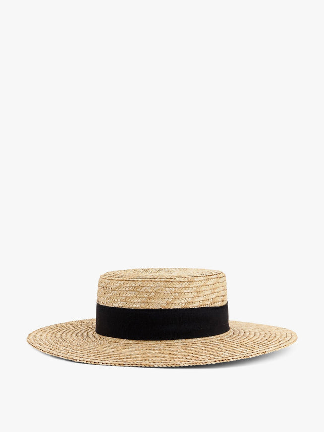 Lavi Rafia Hat With Band Uni Nero