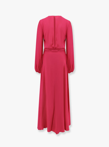 Lavi Basila Rayon Long Dress With Belt