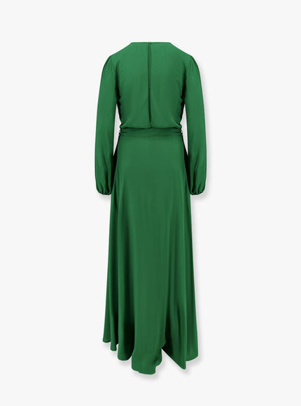 Lavi Basila Rayon Long Dress With Belt
