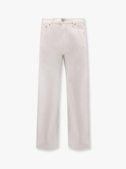 Levi's 555 Cotton And Linen Trouser Bianco