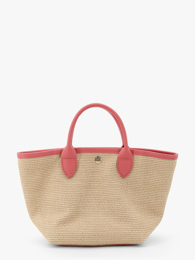 Longchamp Paris Le Panet Pliage Raffia And Leather Crossbody Bag